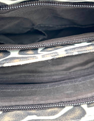 Handbag Animal Print Shoulder Bag Brown & Beige 3 Interior & 4 Exterior Pockets - TheRealThreads
