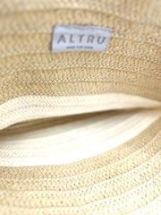 Altru Handle Bag 100% Paper Straw Soft Bag Not Stiff Great Beach Bag White & Tan - TheRealThreads