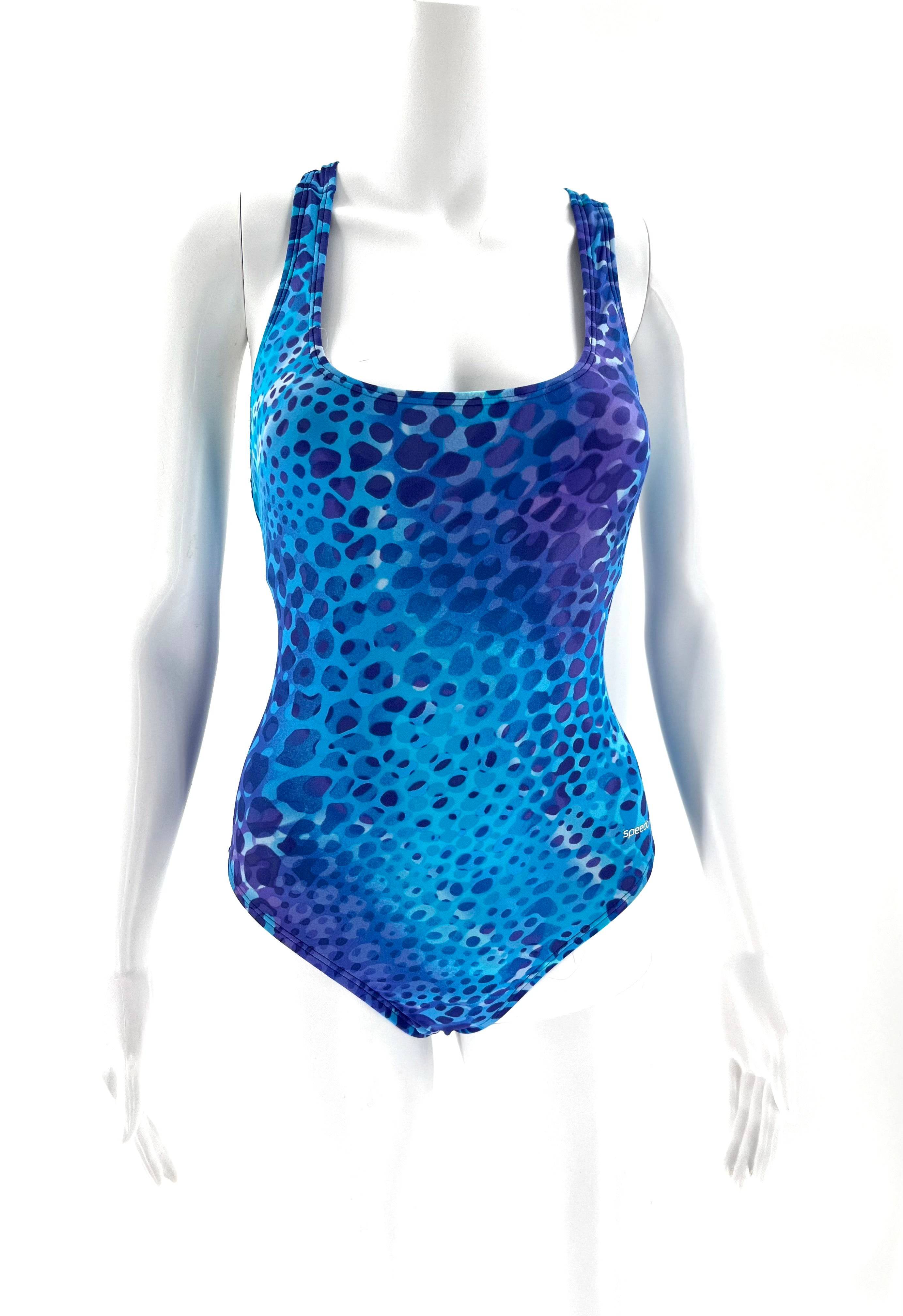 Womens / Juniors Speedo Swimwear Size 6 One Piece Bathing Suit Blue and Purple - TheRealThreads