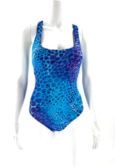 Womens / Juniors Speedo Swimwear Size 6 One Piece Bathing Suit Blue and Purple - TheRealThreads