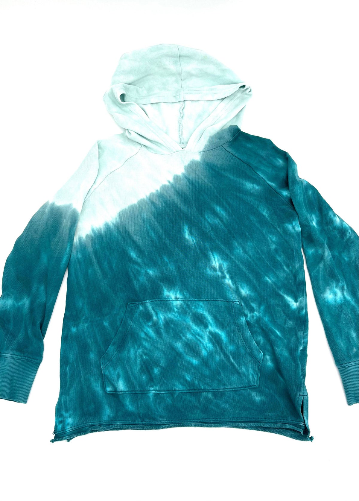 Old Navy Hoodie Size 8 Tie-Dyed Green Light Weight Sweat Shirt Perfect for Summer - TheRealThreads