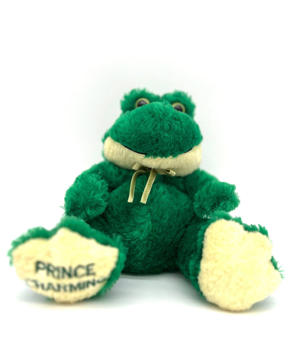 Chubby Prince Charming Frog With Prince Charming Embroidered On His Foot - TheRealThreads