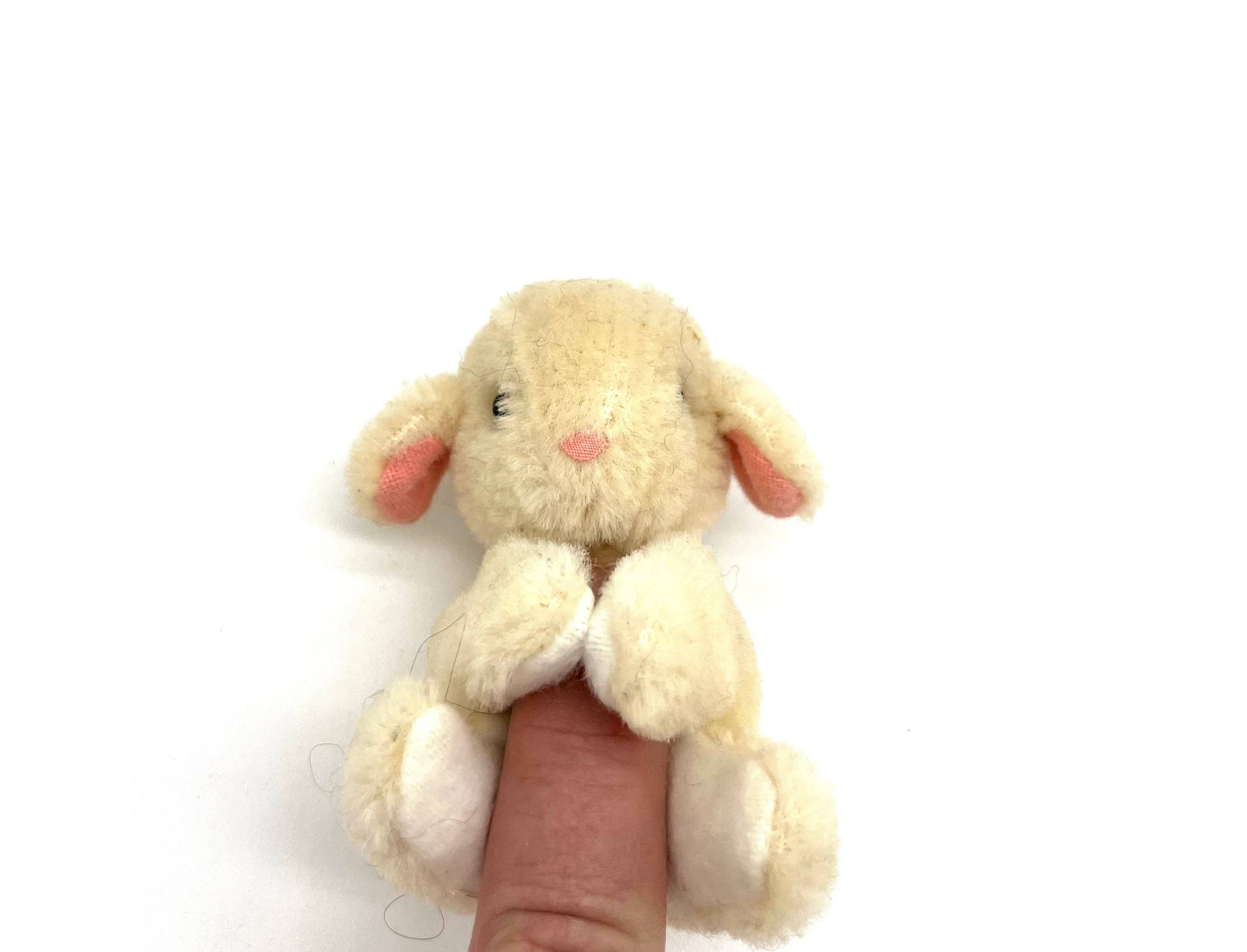 Easter Bunny Stuffed Animal Cute Little Easter Bunny Finger Puppet ( or Anytime ) - TheRealThreads