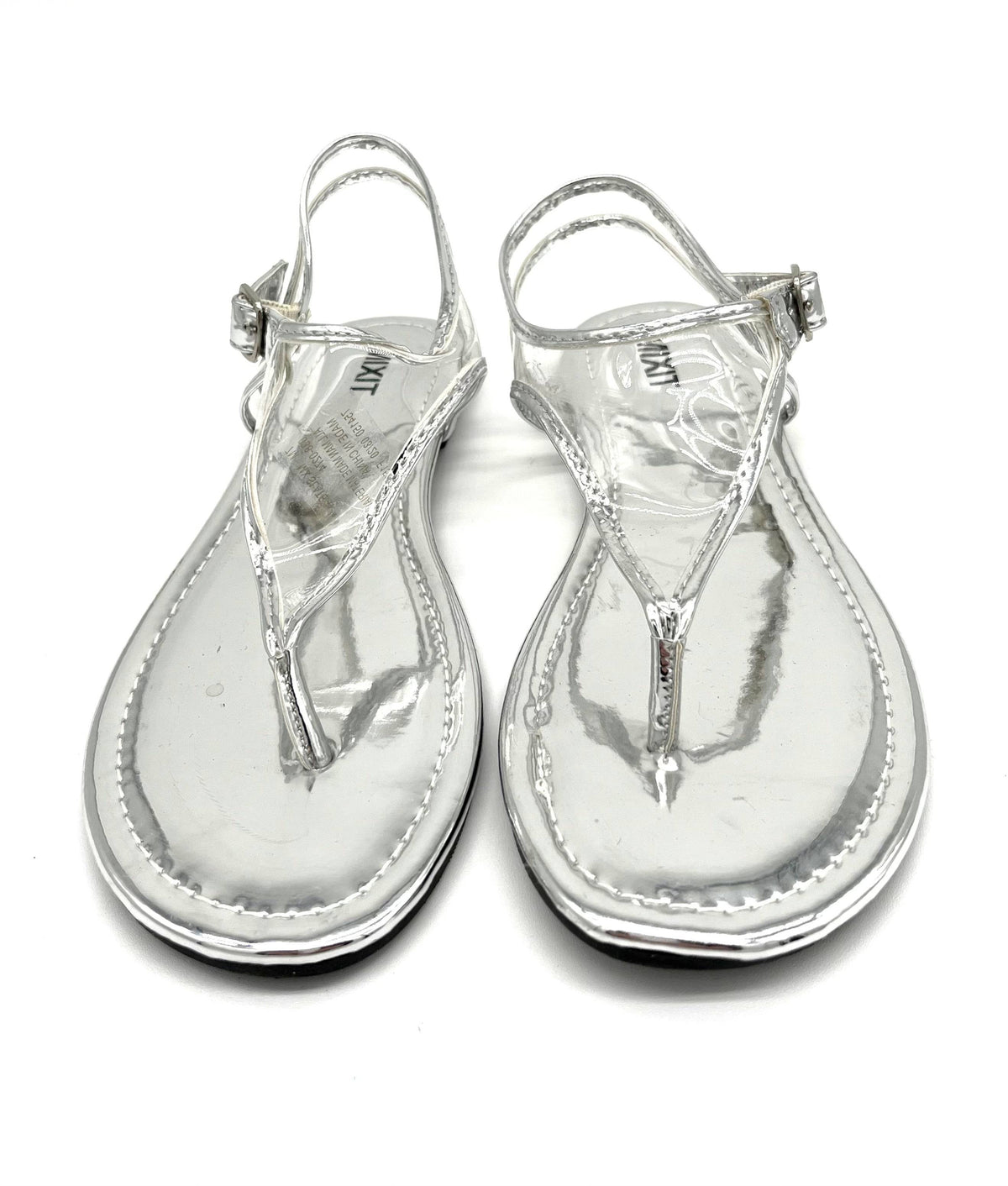 Mixit New Slate Silver and Clear Sandals Retails For $45.98 - TheRealThreads