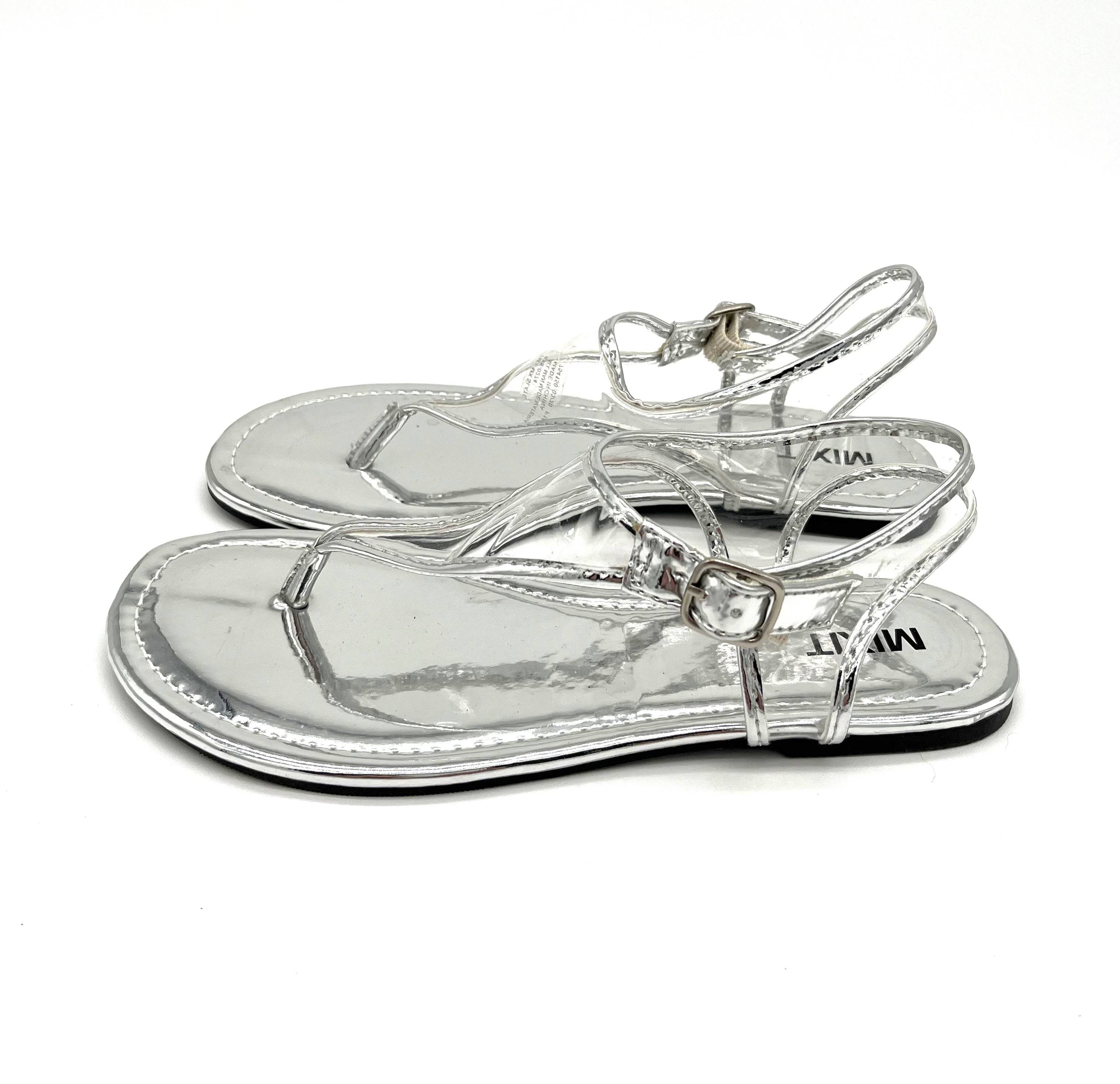 Mixit New Slate Silver and Clear Sandals Retails For $45.98 - TheRealThreads