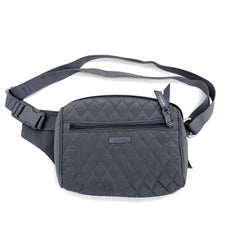 Vera Bradley Adjustable Waist Bag 2 Pockets And 8 Card Slots Inside 1 Pocket Outside Grey - TheRealThreads