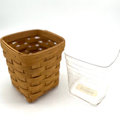 Rare Discontinued Longaberger Small Spoon Basket With Liner - TheRealThreads