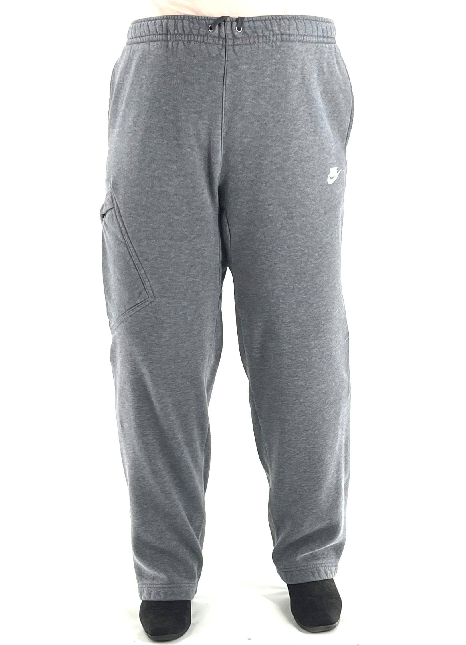 Mens Nike Sweat Pants Size XL Grey With Nike Logo 2 Pockets On Sides And 1 On Leg - TheRealThreads