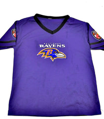 NFL Ravens Mesh Jersey Kids Size Medium With Baltimore Ravens And Bird On Front - TheRealThreads