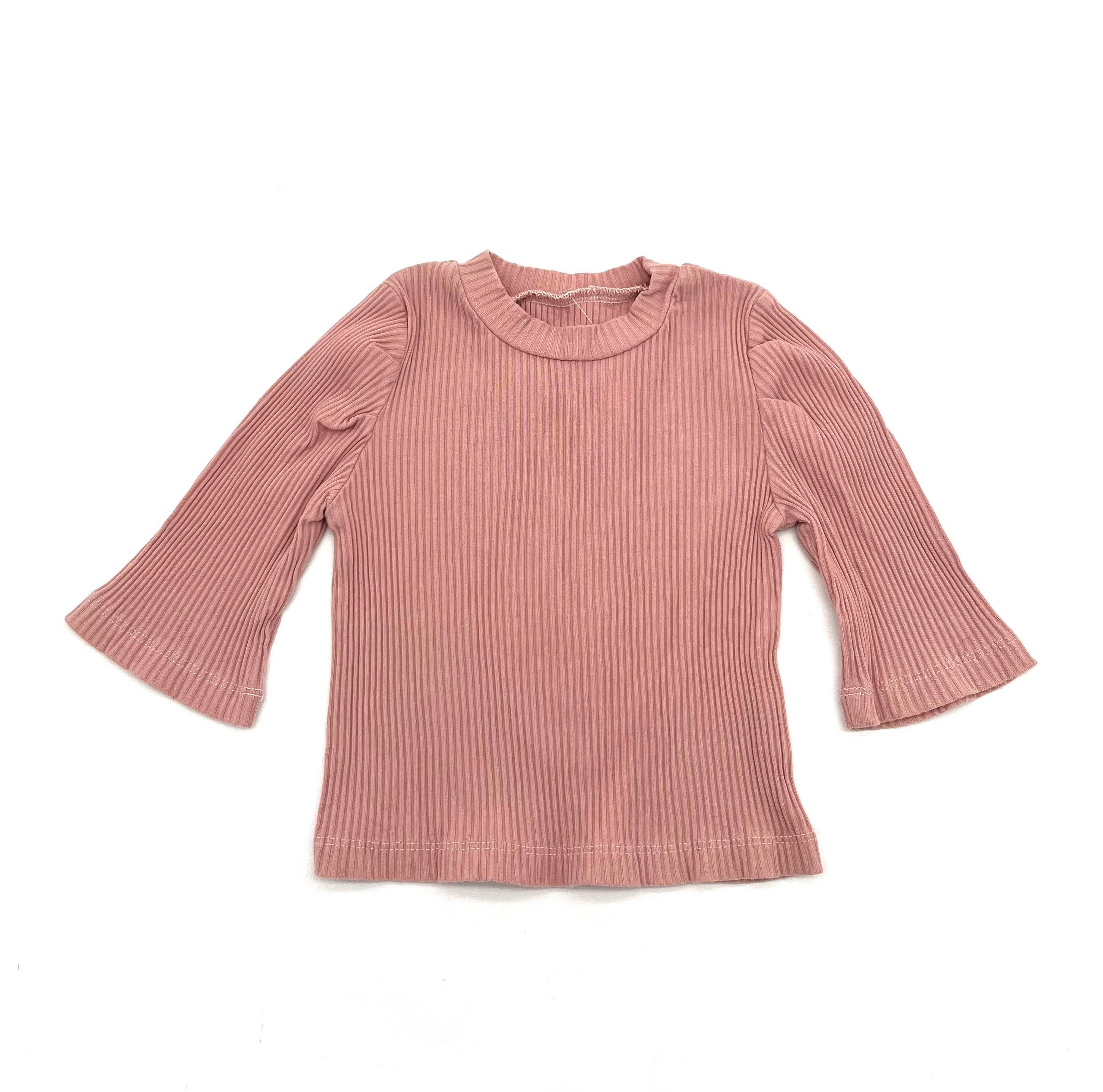 Babies Size 18 Months Pink Ribbed Top Excellect Condition - TheRealThreads