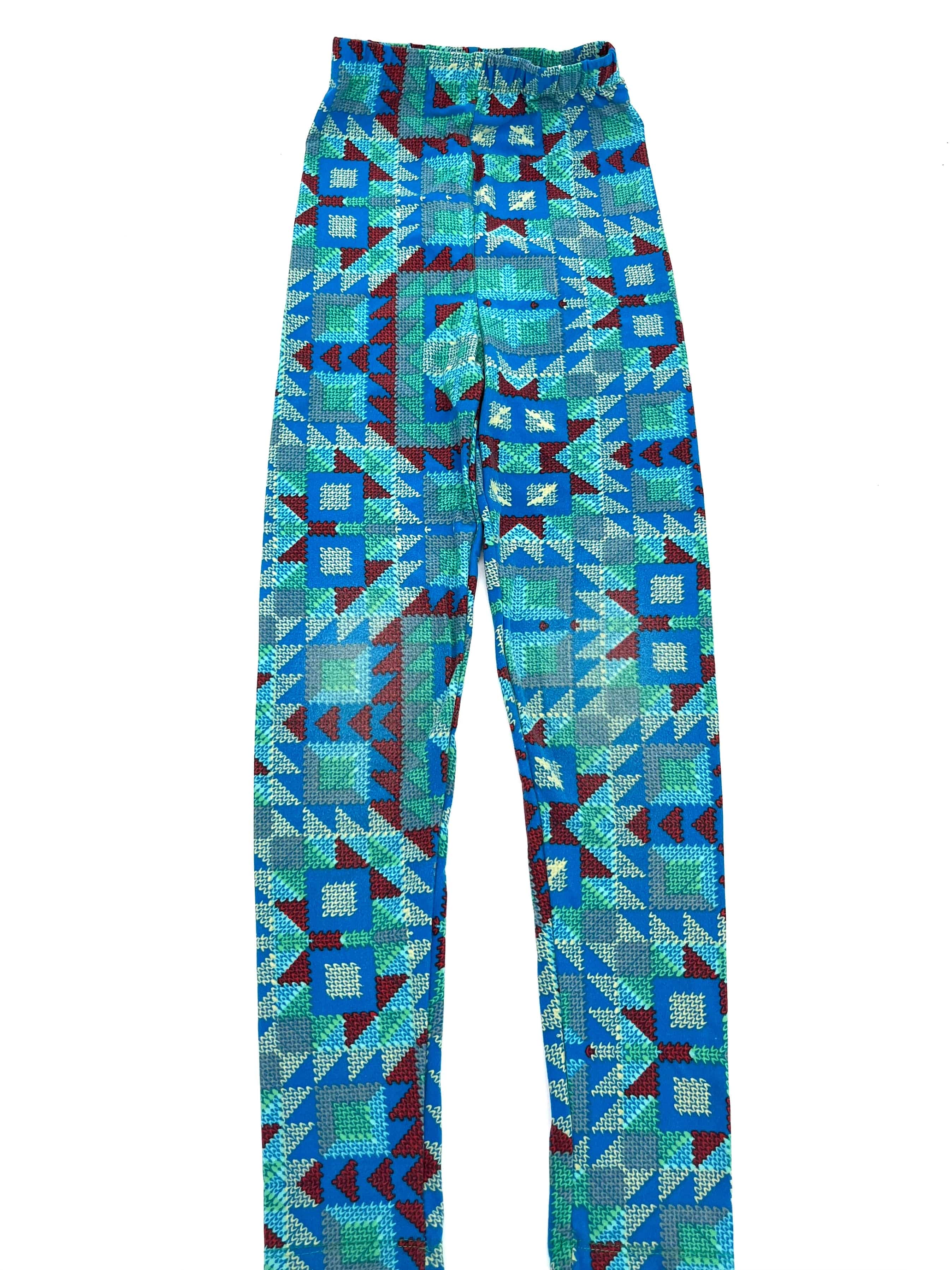 Girls Lularoe Leggings Size L-XL Blue Green White Red Grey Light Weight Pants - TheRealThreads