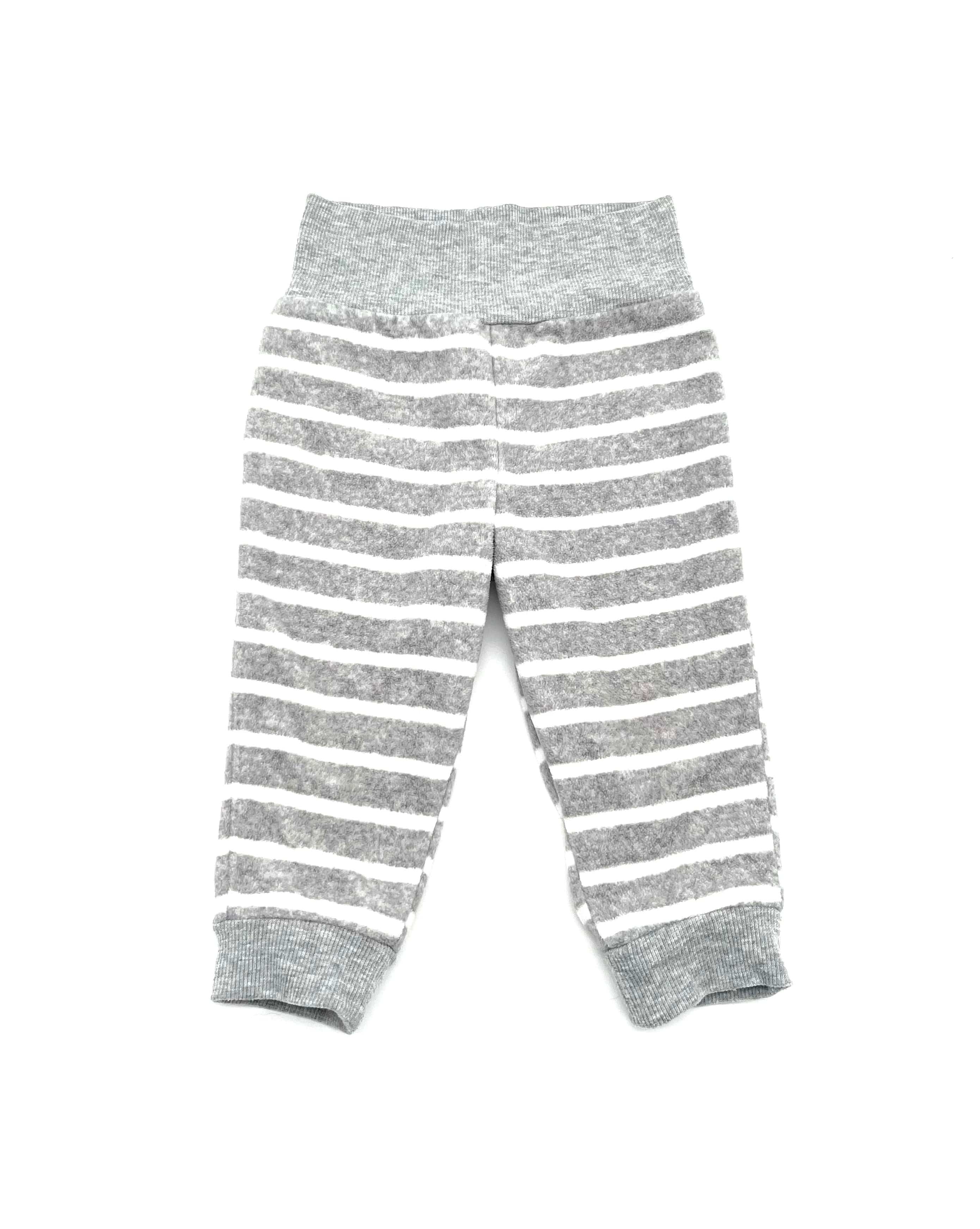 Babies Size 12 Months Carter's Pants With Grey And White Stripes 100% Polyester - TheRealThreads