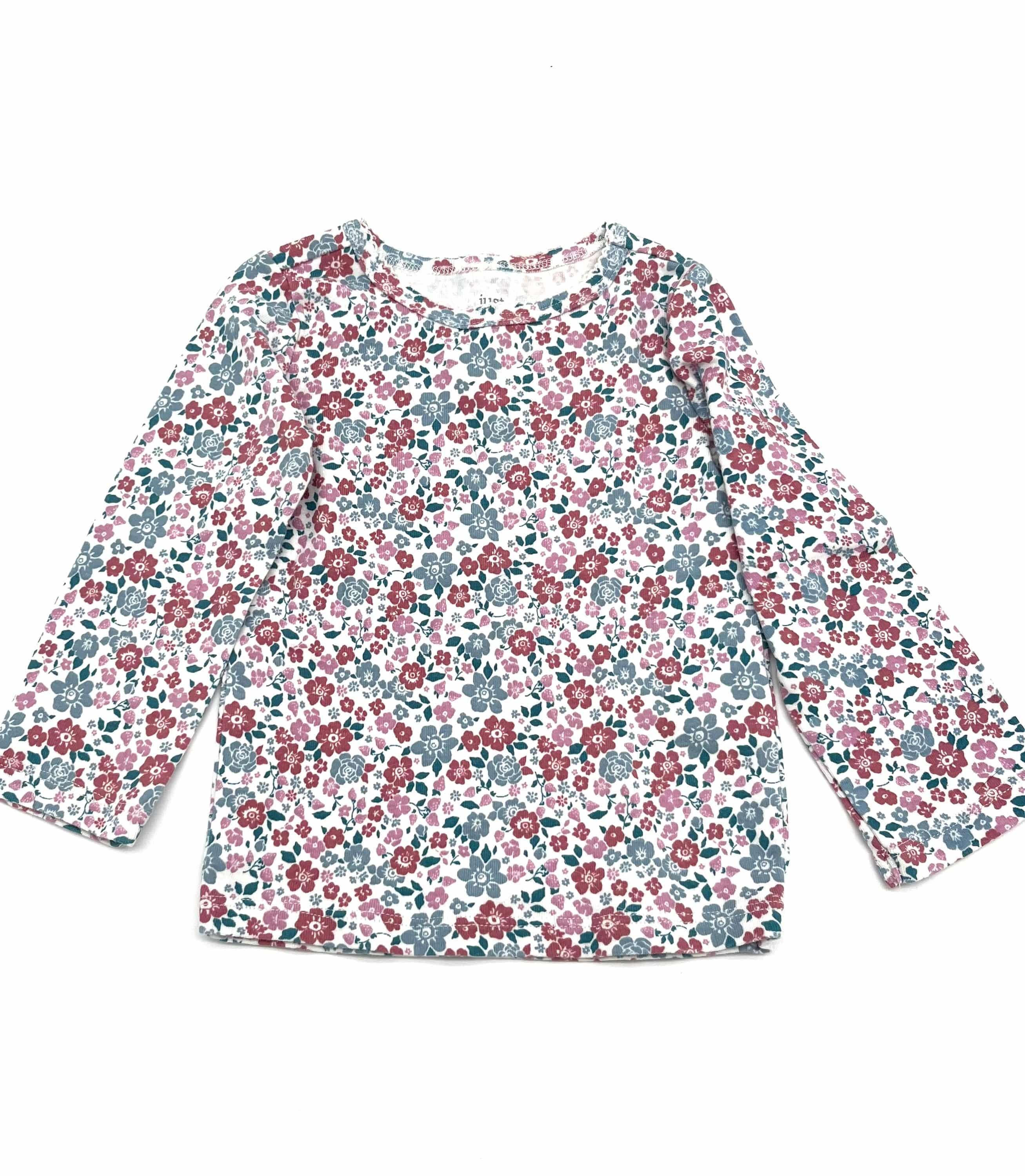 Babies Size 18 Months Just One You By Carters Long Sleeve T-Shirt With Flowers - TheRealThreads