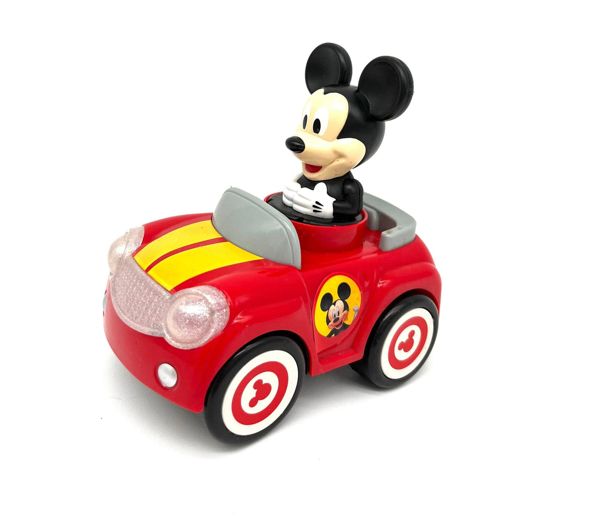 Disney's Mickey Mouse Car Push Down Mickey And Watch Him Roll & Light Up! - TheRealThreads