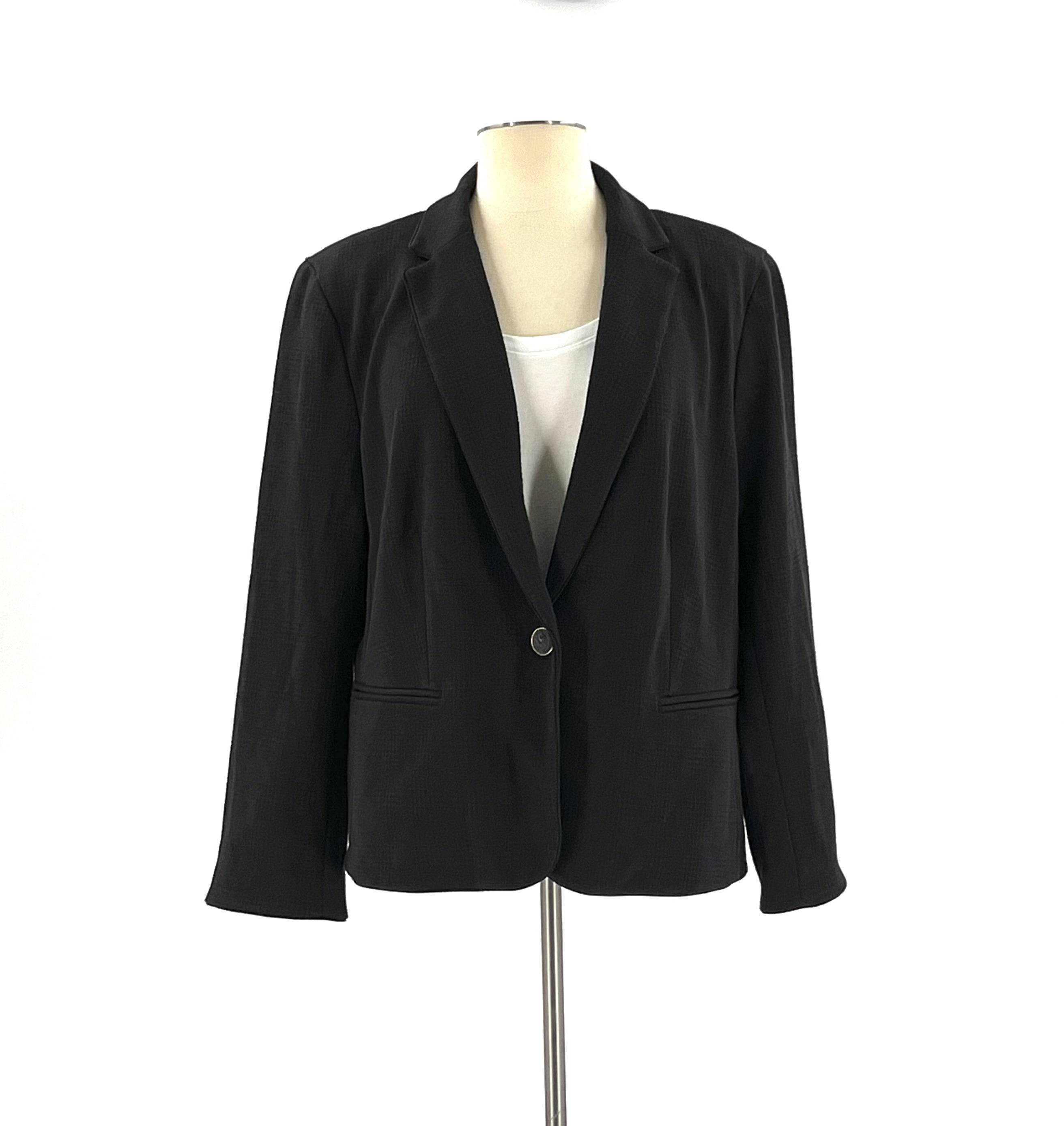 New! Ann Taylor Jacket Size 16 One Button Closure Textured Fabric Good For Winter or Fall - TheRealThreads