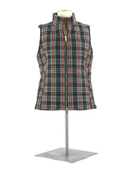 Womens Vest By Vineyard Vines Size Small With Plaid Print, 2 Pockets And Zippered Front - TheRealThreads