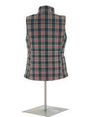 Womens Vest By Vineyard Vines Size Small With Plaid Print, 2 Pockets And Zippered Front - TheRealThreads