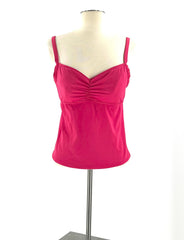 Tankini Pink Top Size 12 Bathing Suit Top Lightly Padded Swim Suit By Lands End - TheRealThreads