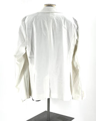 New White Jacket Size 18 By Lane Bryant Button Closure - TheRealThreads