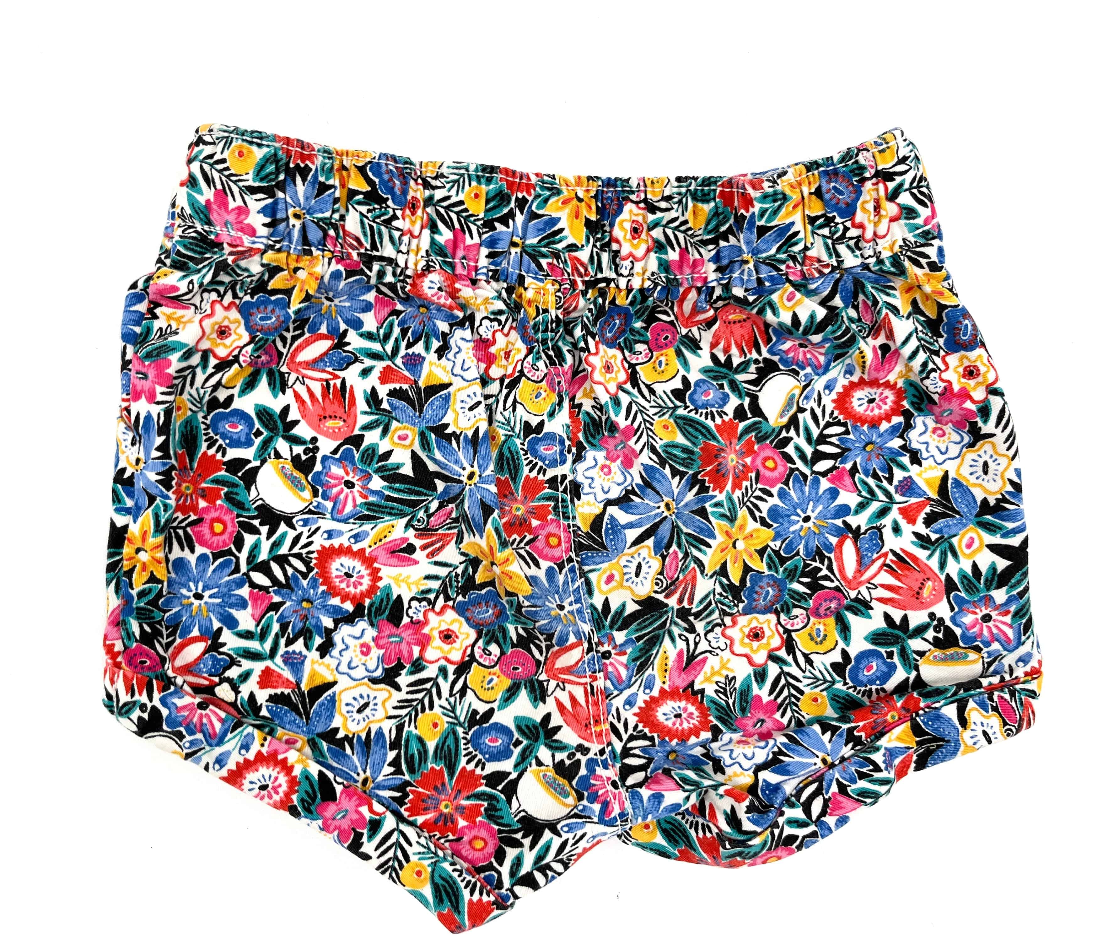 Old Navy Baby Girls Size 18 - 24 Months Shorts Flower with adjustable Waist - RealThreads