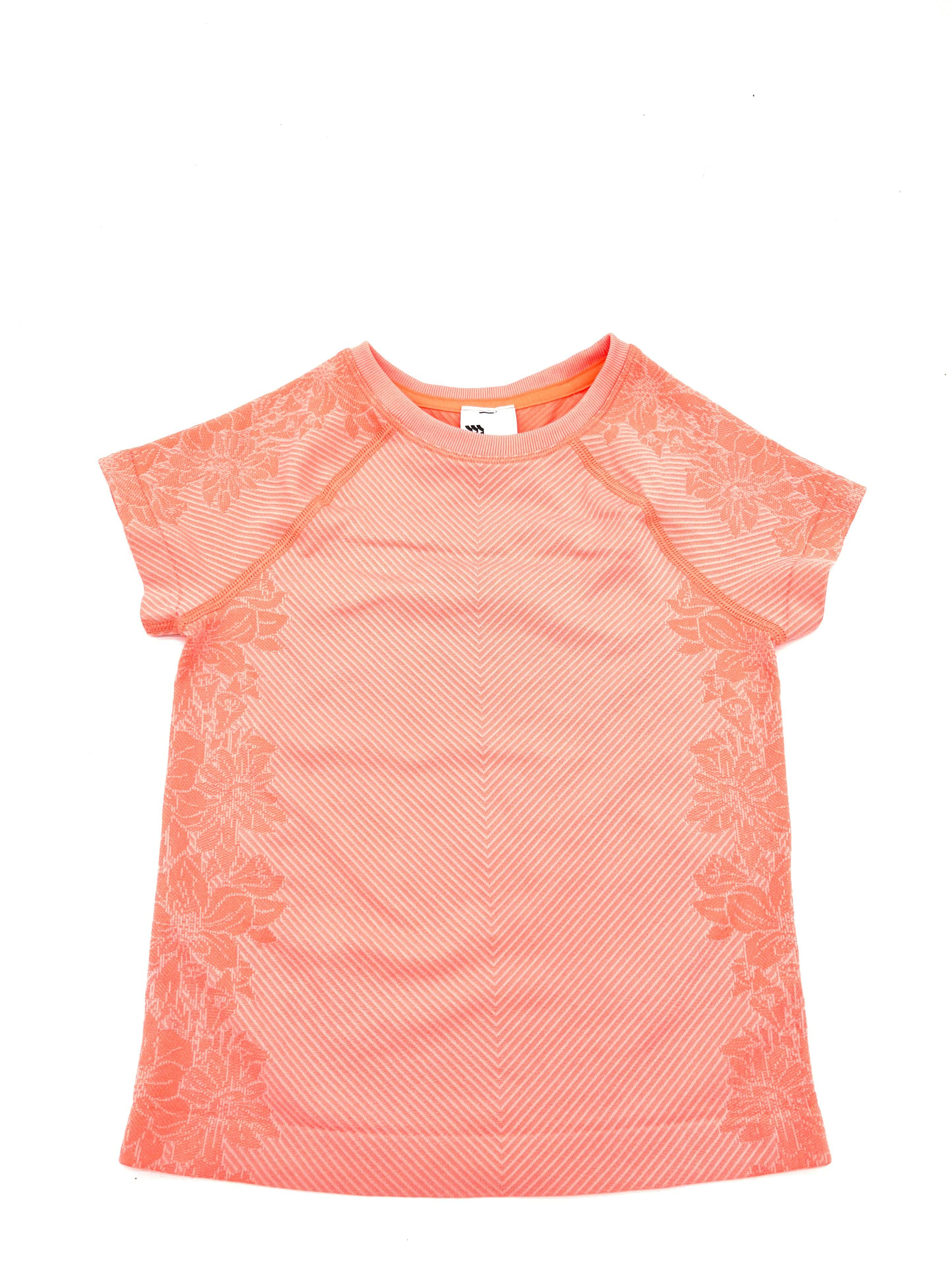 Girls Size XS (4/5) Top Athleticwear Short Sleeved Shirt Orange By all in motion - RealThreads