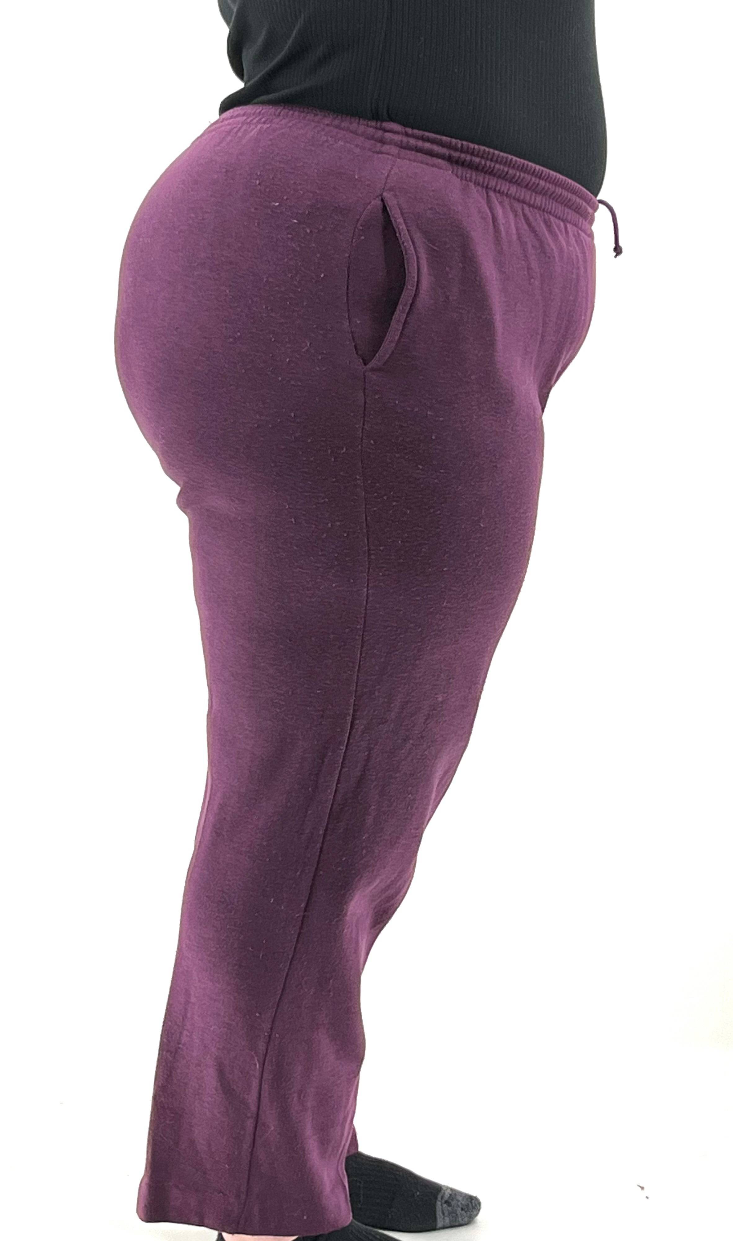 Womens Size XL Sweatpants by Bonnie Evans Sport in Dark Purple - RealThreads