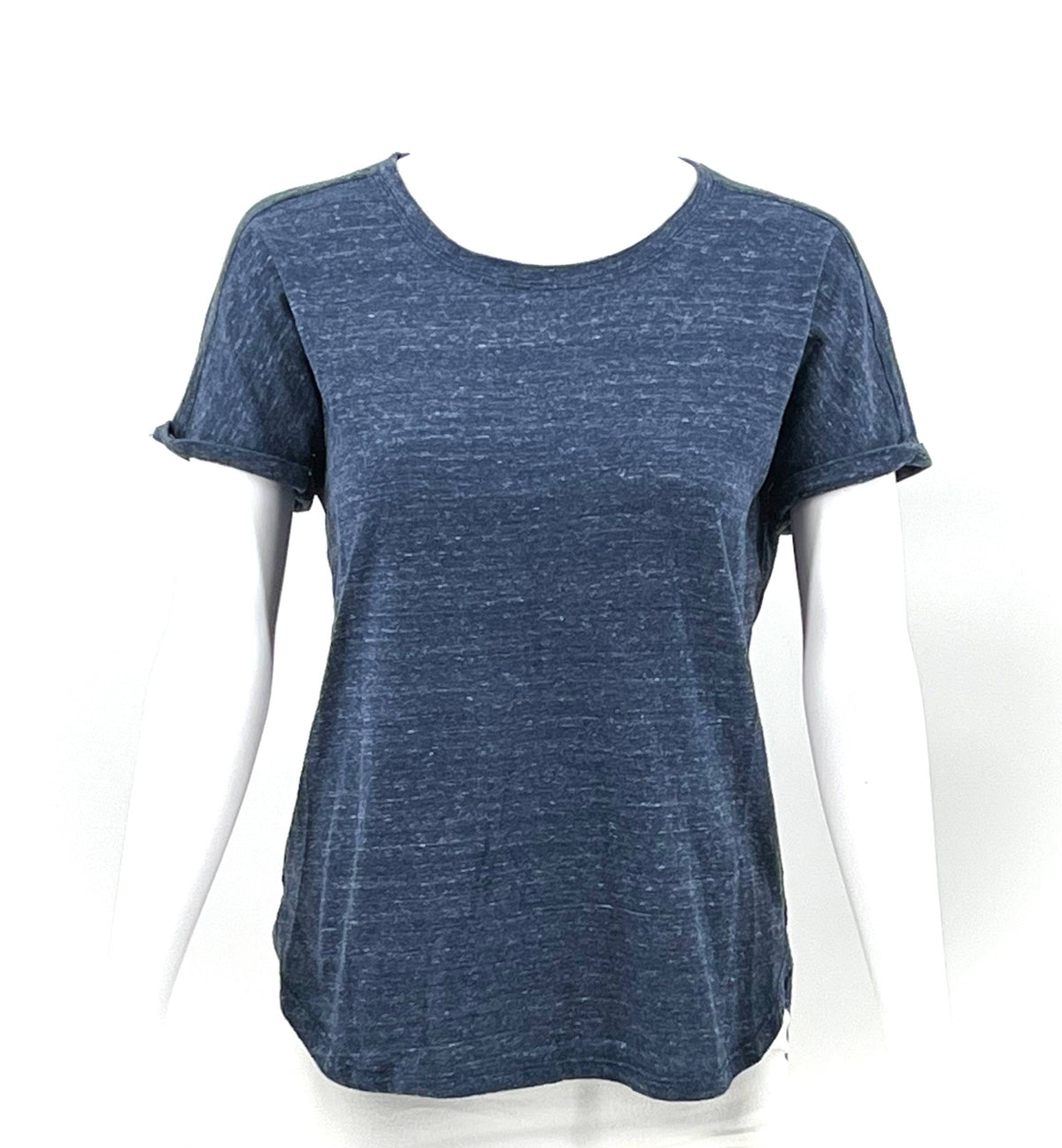 Womens Size S/CH 4-6 T-Shirt  by Athletic Works with Folded Up Cuff on Sleeves - RealThreads