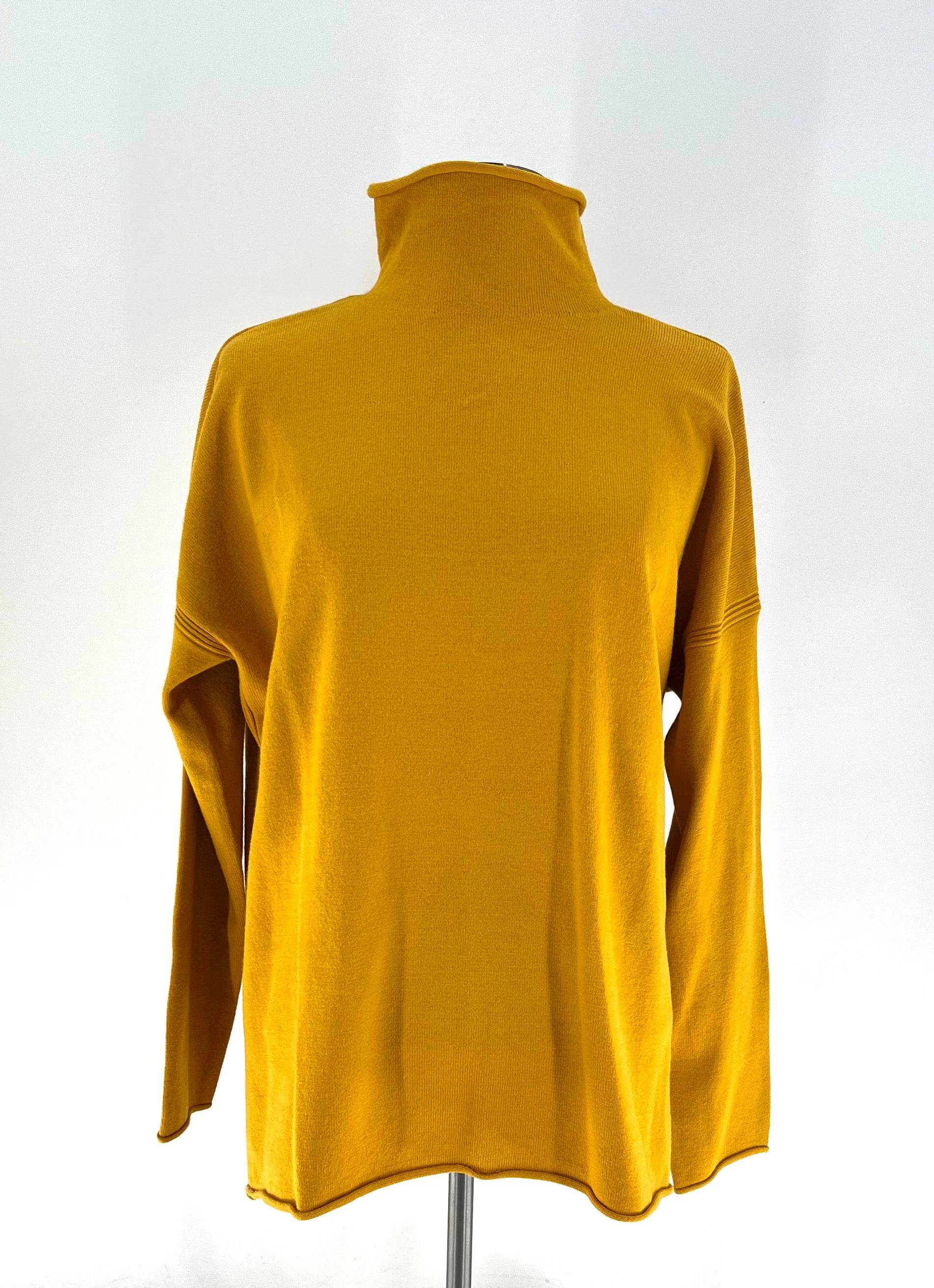 Womens Size Small Sweater By French Connection in Mustard Yellow - TheRealThreads