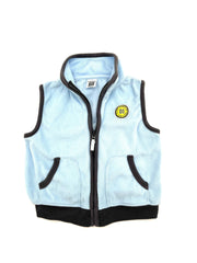 Babies Size 24 Months Blue and Gray Vest Zipper Up Front - TheRealThreads