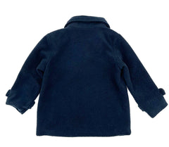 Babies Size 18 Months Navy Blue Pea Coat By Only Kids Lined Big Buttons Two Pockets - TheRealThreads