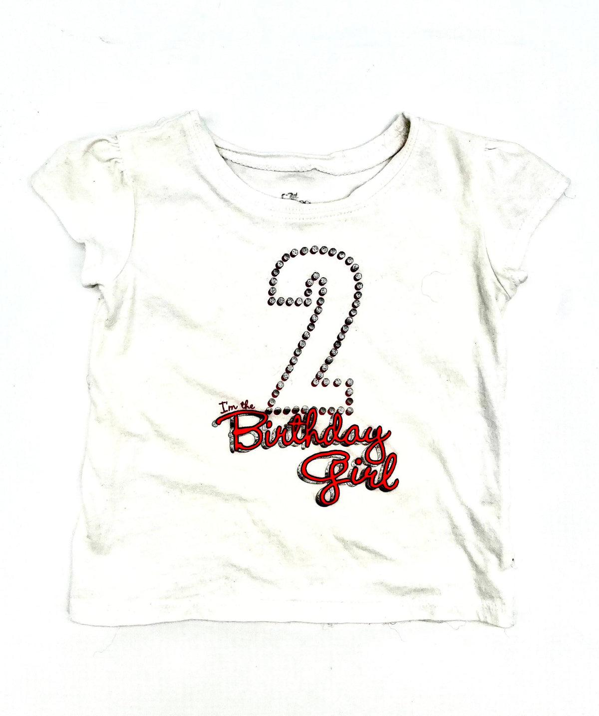 Babies Size 18-24 Months White T-Shirt "I'm the Birthday Girl" By 1989 Place - TheRealThreads